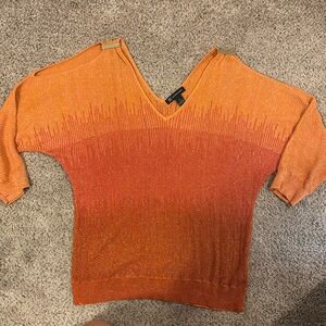 I.N.C. Ombré orange 3/4 sweater